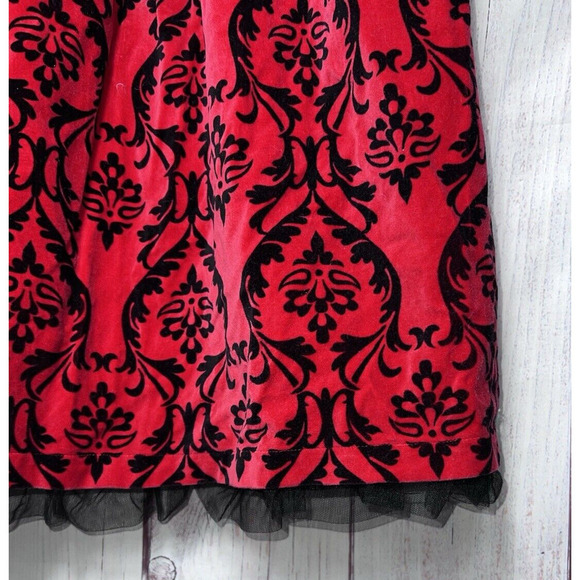 Hanna Andersson Girls Black and Red Holiday Special Occasion Dress Size 140 10a - Picture 3 of 6